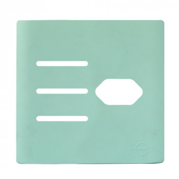 Placa p/ 3 Interruptores + Tomada 4x4 - Novara Siciliano